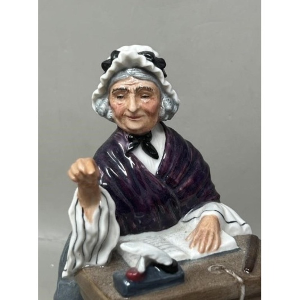 Royal Doulton Schoolmarm HN 2223 OS Purple Grey Vintage Figurine